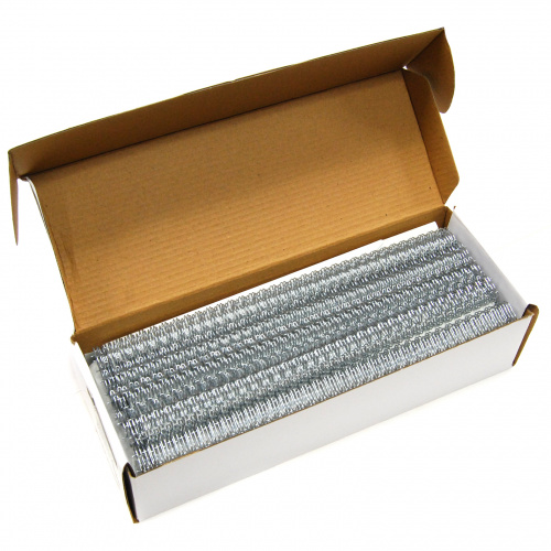 Пружины металлические, А4, 12,7мм (1/2"), серебро, 100 шт. в упаковке